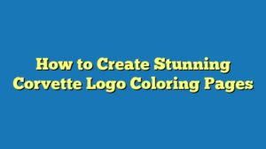 How to Create Stunning Corvette Logo Coloring Pages